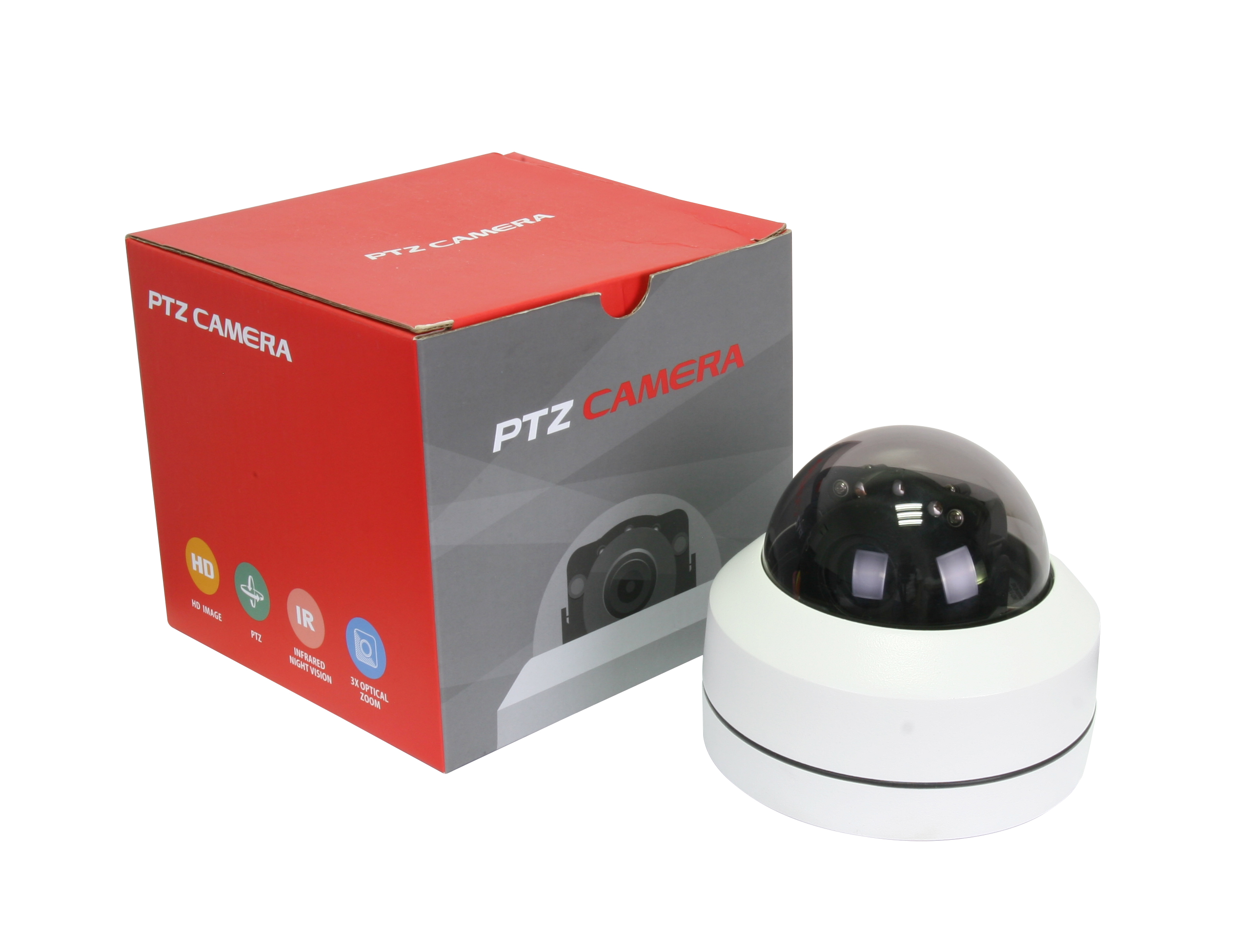 2.5 inch network HD MINI metal hemisphere 4x zoom surveillance camera